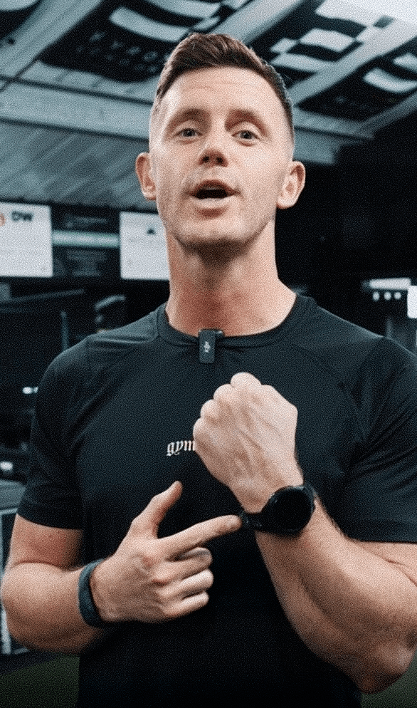 wearing a black athletic