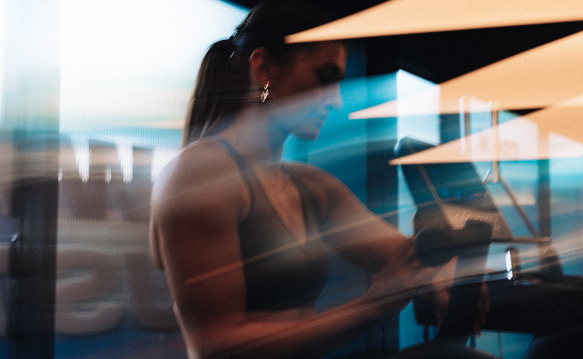 Early-morning training, motion blur