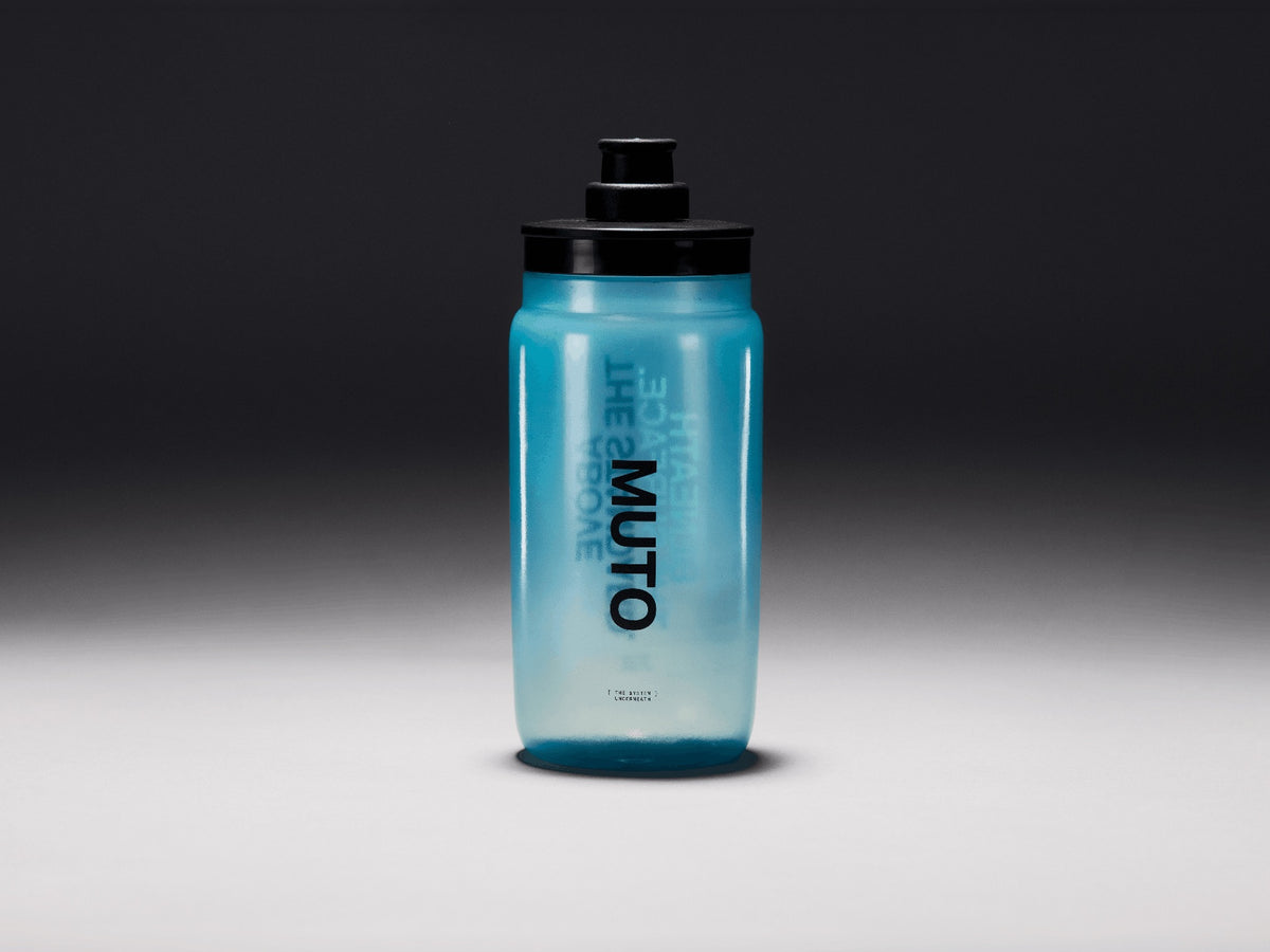 The MUTO Performance Bottle, the MUTO wordmark face to camera